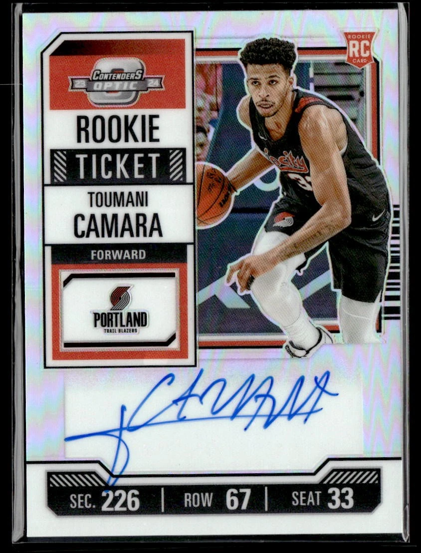 2023 Panini Contenders Optic Toumani Camara #107 card