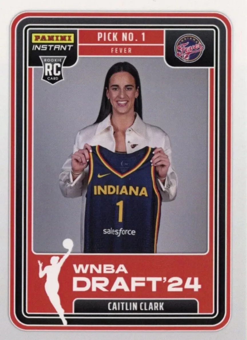 2024 Panini Instant WNBA Draft Night Base #DN1 Caitlin Clark front