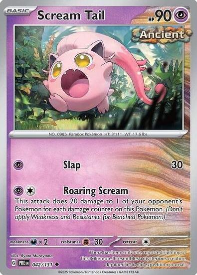 Scream Tail 2025 Pokemon Scarlet & Violet Prismatic Evolutions