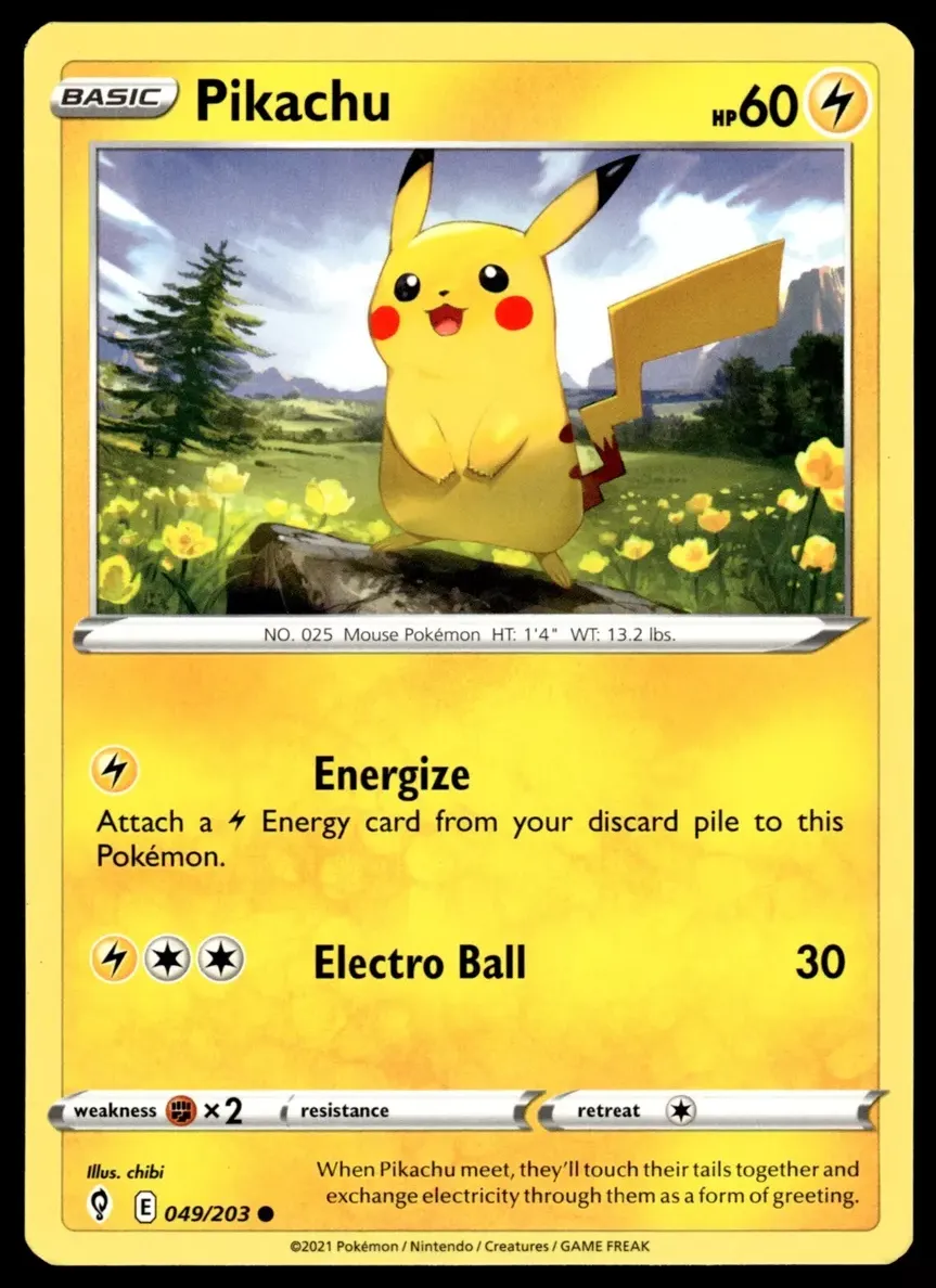 Pikachu 2021 Pokemon Evolving Skies