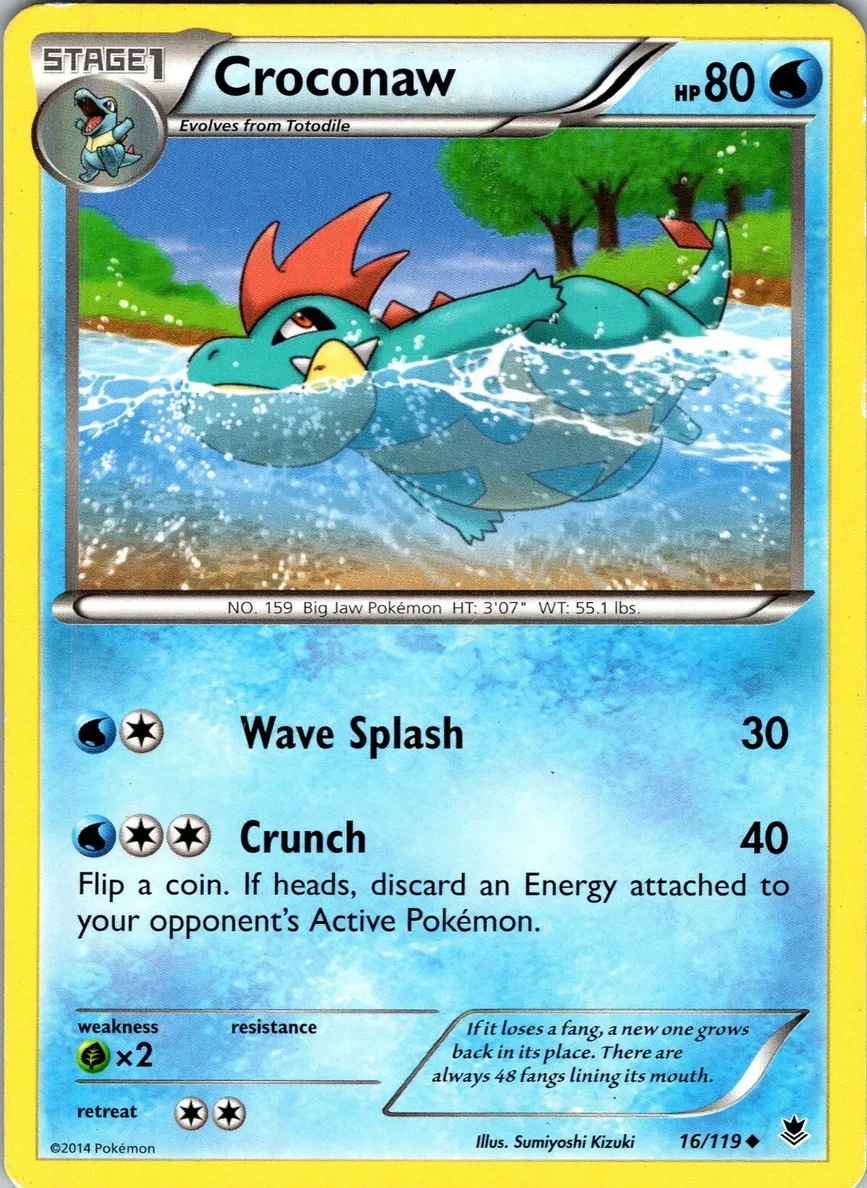 Croconaw 2014 Pokemon XY Phantom Forces