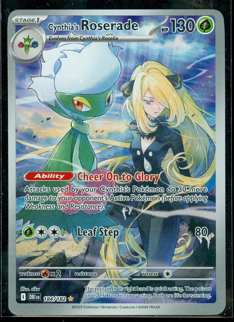 Cynthia's Roserade 2025 Pokemon Scarlet & Violet Destined Rivals