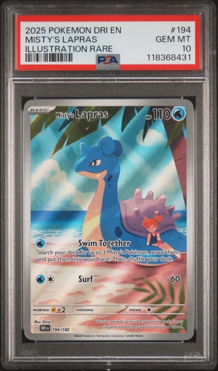 Misty's Lapras 2025 Pokemon Scarlet & Violet Destined Rivals
