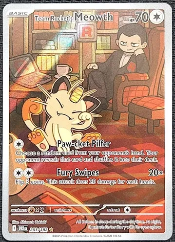 Team Rocket's Meowth 2025 Pokemon Scarlet & Violet Destined Rivals