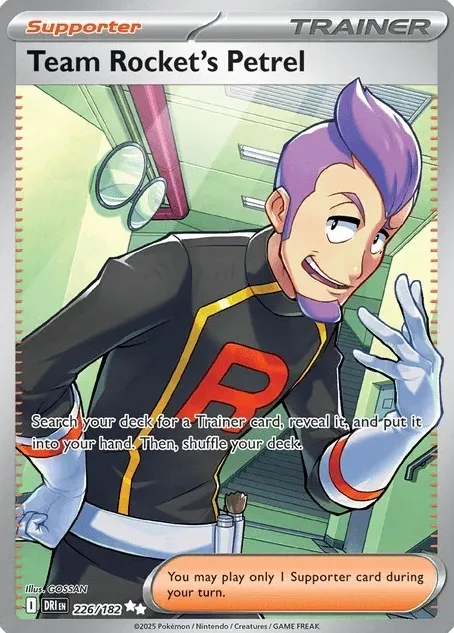 Team Rocket's Petrel 2025 Pokemon Scarlet & Violet Destined Rivals