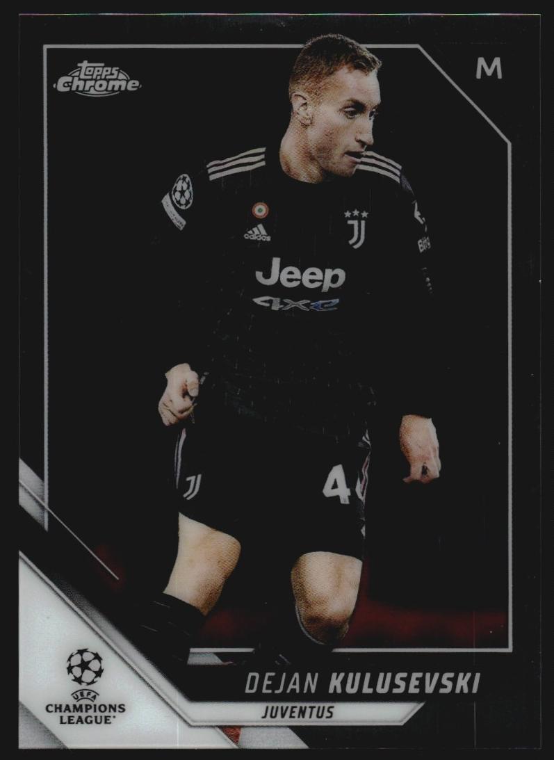 2021 Topps Chrome UEFA Champions League Dejan Kulusevski #109 card