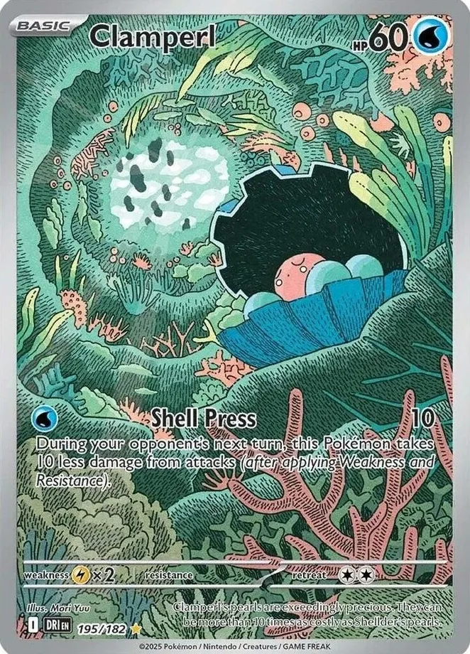 Clamperl 2025 Pokemon Scarlet & Violet Destined Rivals
