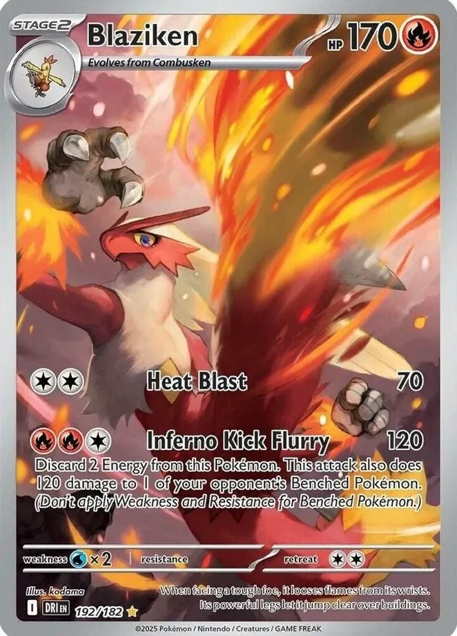 Blaziken 2025 Pokemon Scarlet & Violet Destined Rivals