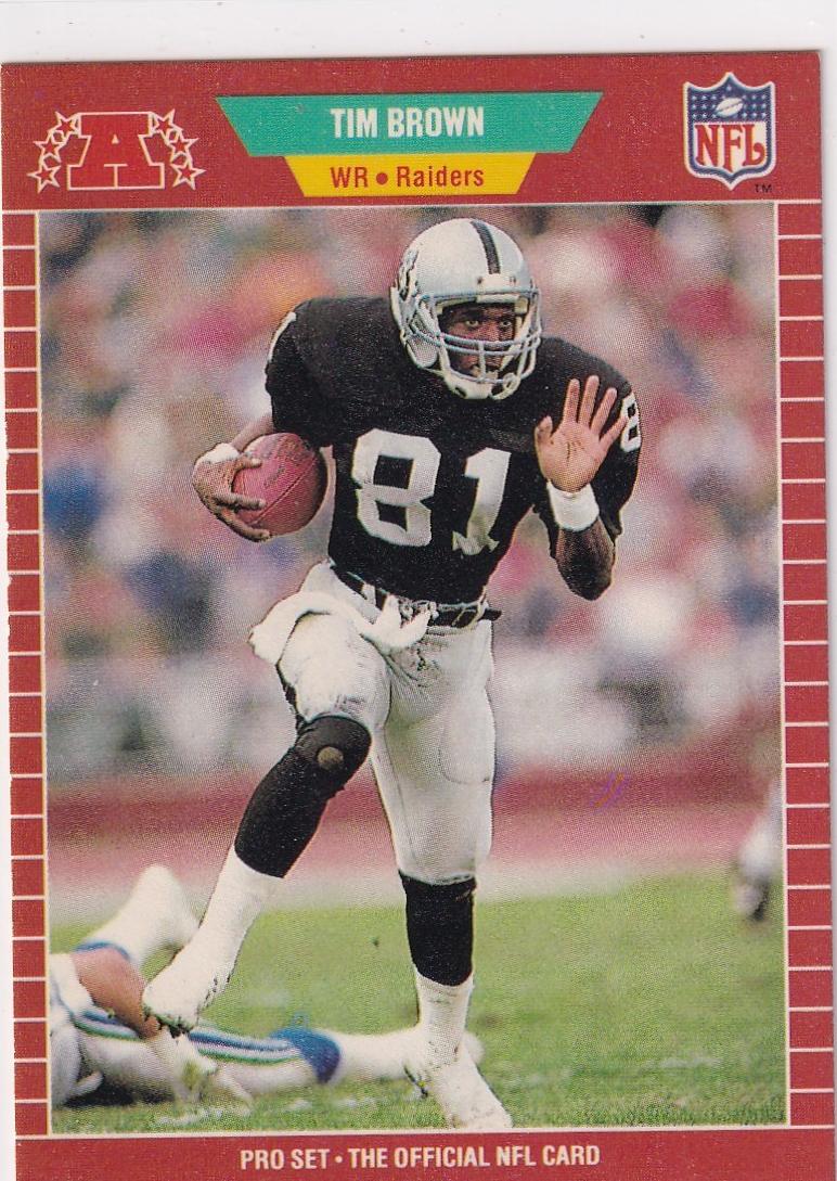 1989 Pro Set Tim Brown #183 card