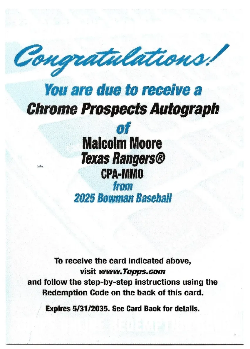 2025 Malcolm Moore #CPA-MMO