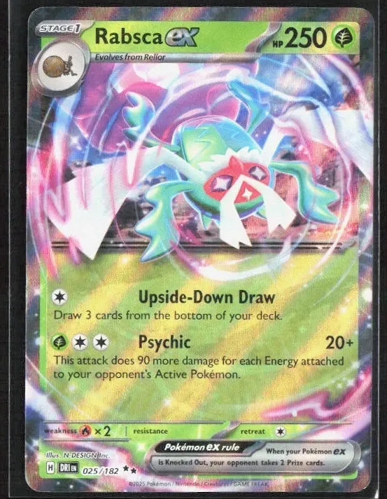 Rabsca EX 2025 Pokemon Scarlet & Violet Destined Rivals