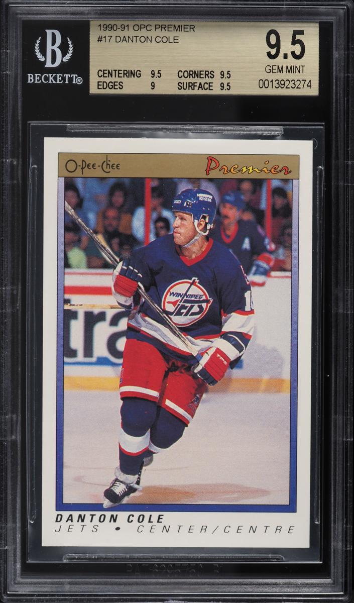 1990 O-Pee-Chee Premier Danton Cole #17 card