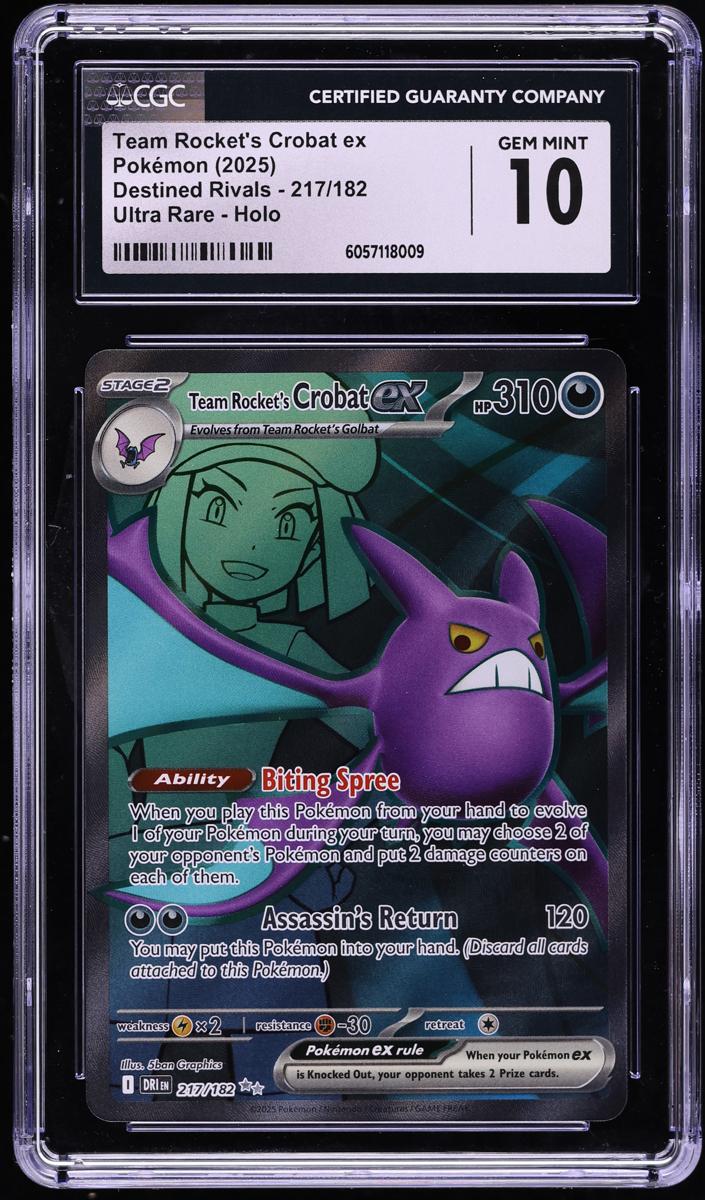 Team Rocket's Crobat EX 2025 Pokemon Scarlet & Violet Destined Rivals
