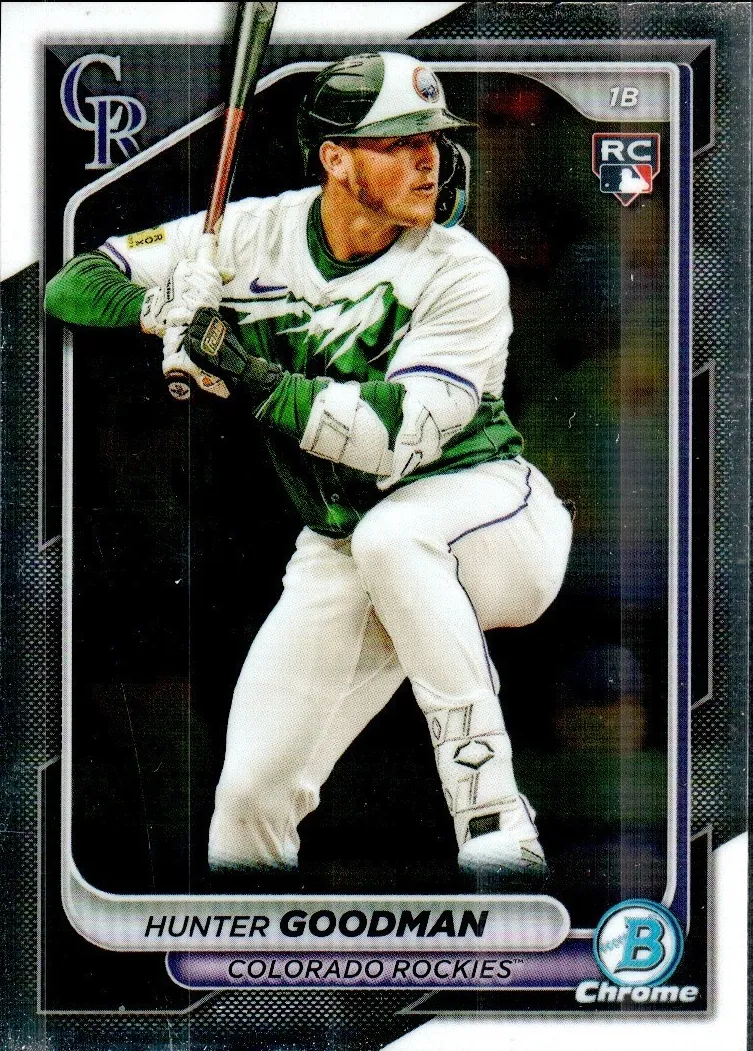 Hunter Goodman 2024 Bowman Chrome Baseball card