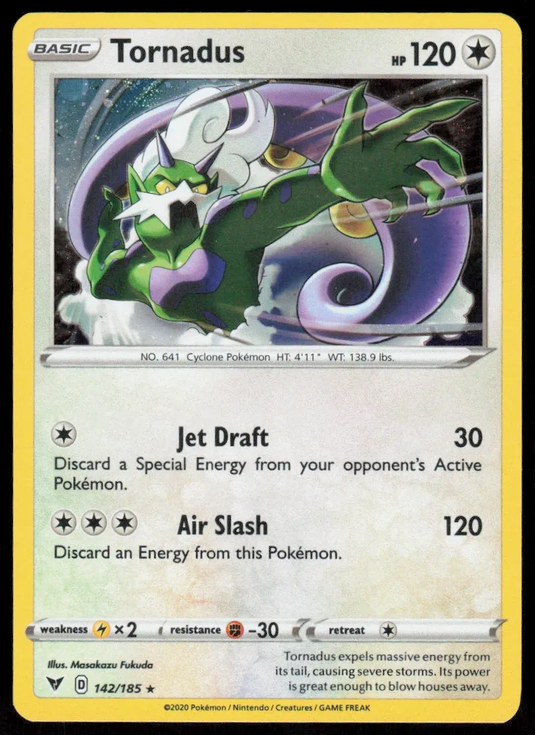 Tornadus Cosmos Holo 2020 Pokemon Vivid Voltage