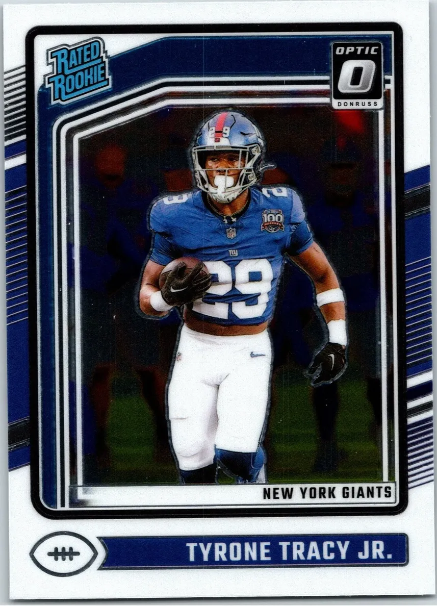 Tyrone Tracy Jr. 2024 Donruss Optic Football card