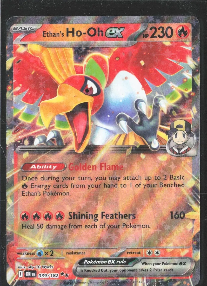 Ethan's Ho-Oh EX 2025 Pokemon Scarlet & Violet Destined Rivals