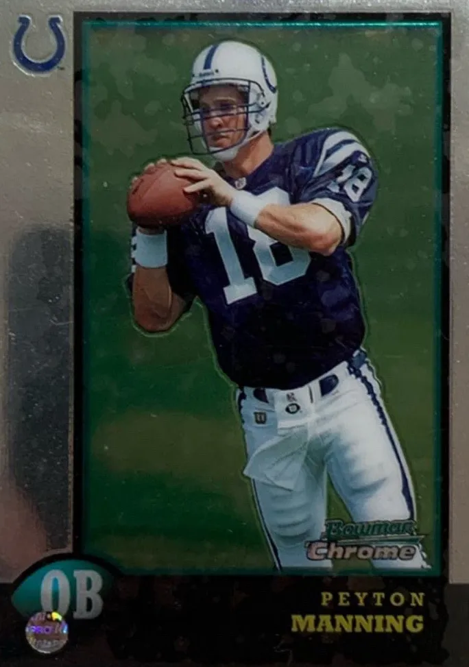 1998 Bowman Chrome Preview Peyton Manning #BCP1 card