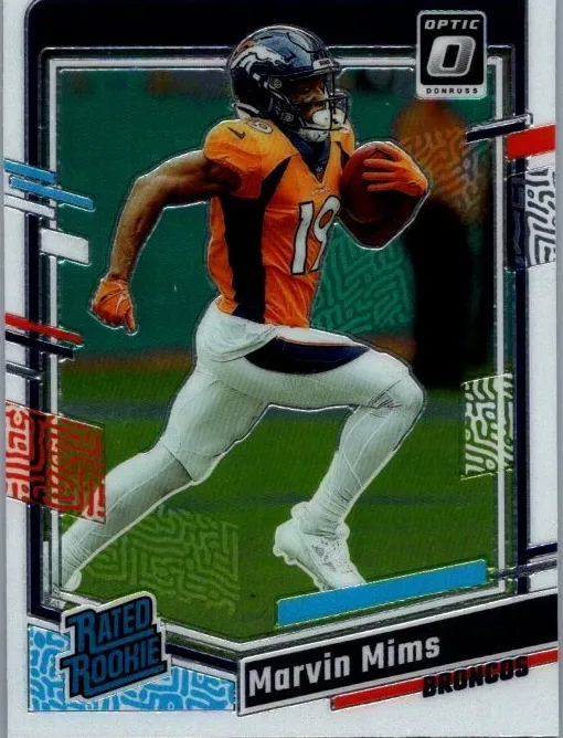 Marvin Mims 2023 Donruss Optic Football card