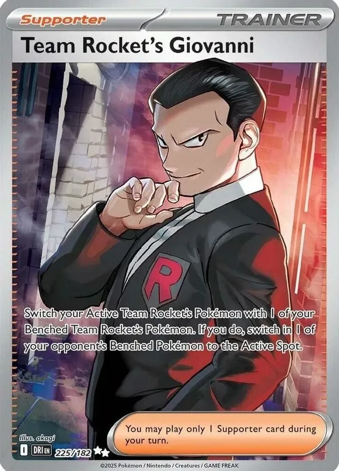 Team Rocket's Giovanni 2025 Pokemon Scarlet & Violet Destined Rivals