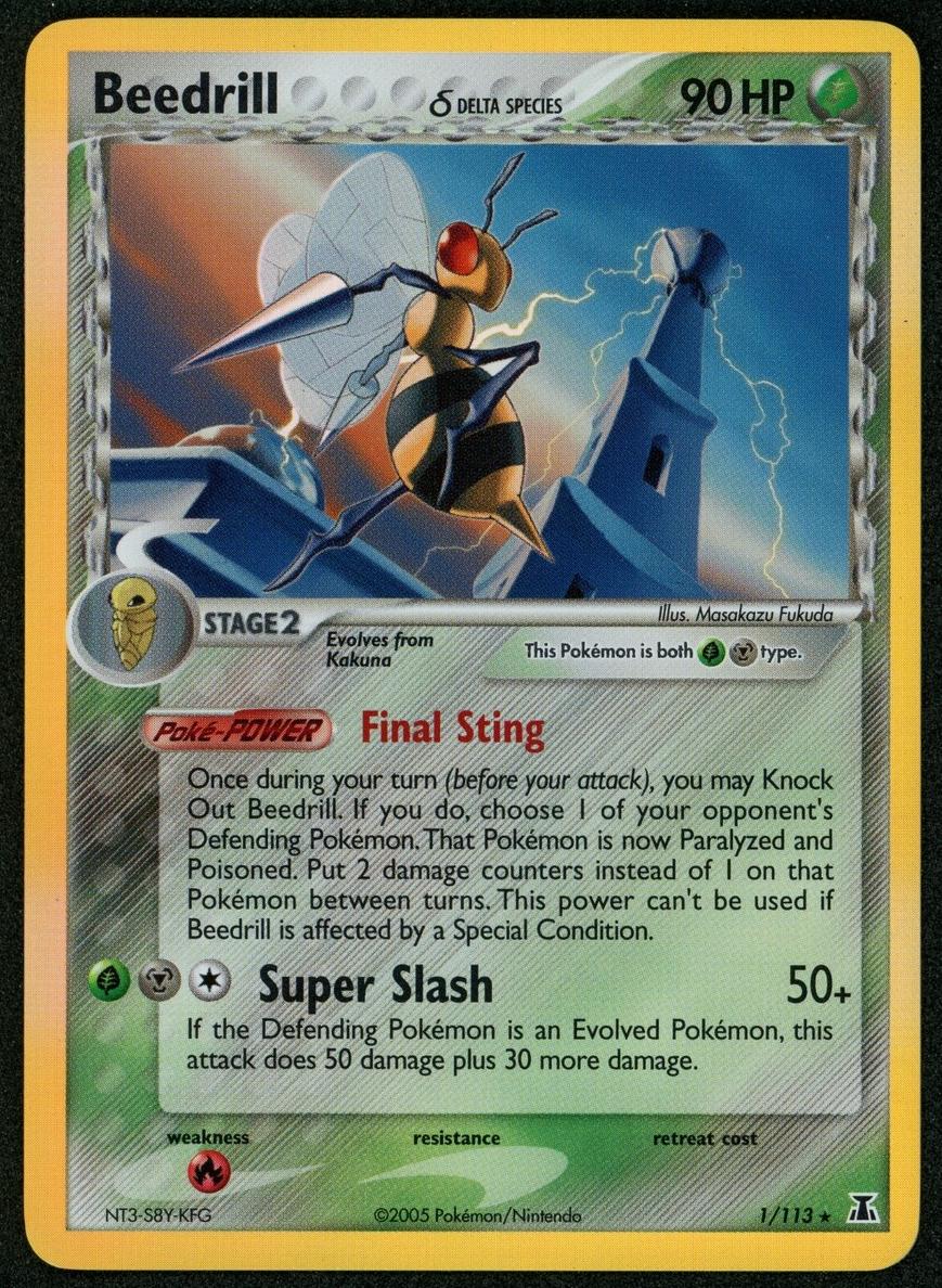 Beedrill 2005 Pokemon EX Delta Species