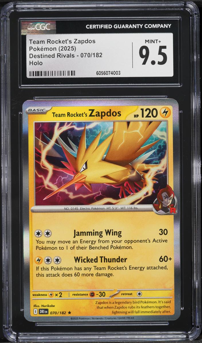 Team Rocket's Zapdos 2025 Pokemon Scarlet & Violet Destined Rivals