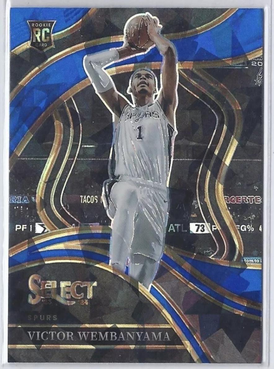 2023 Panini Select Cracked Ice #288 Victor Wembanyama front