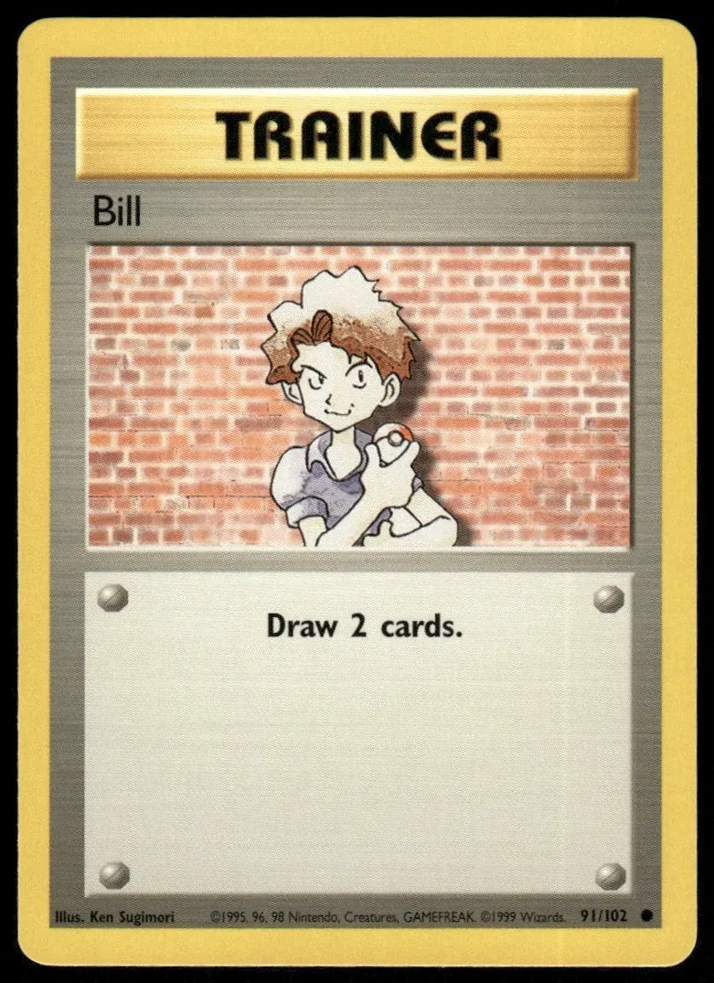 Bill 1999 Pokemon Base Set