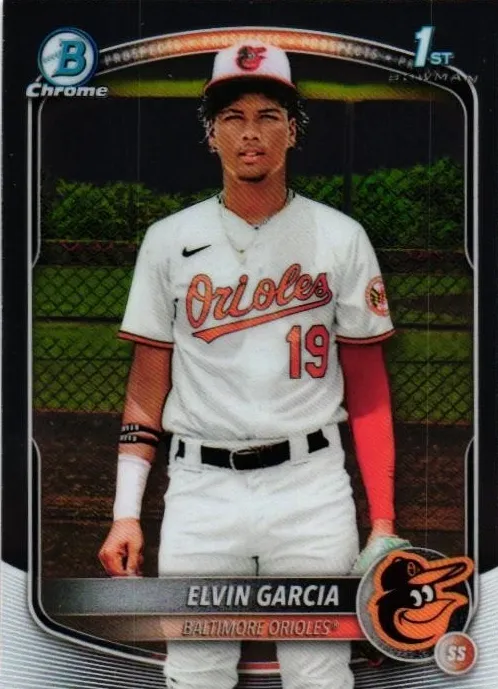 Elvin Garcia 2025 Bowman Chrome Prospects card