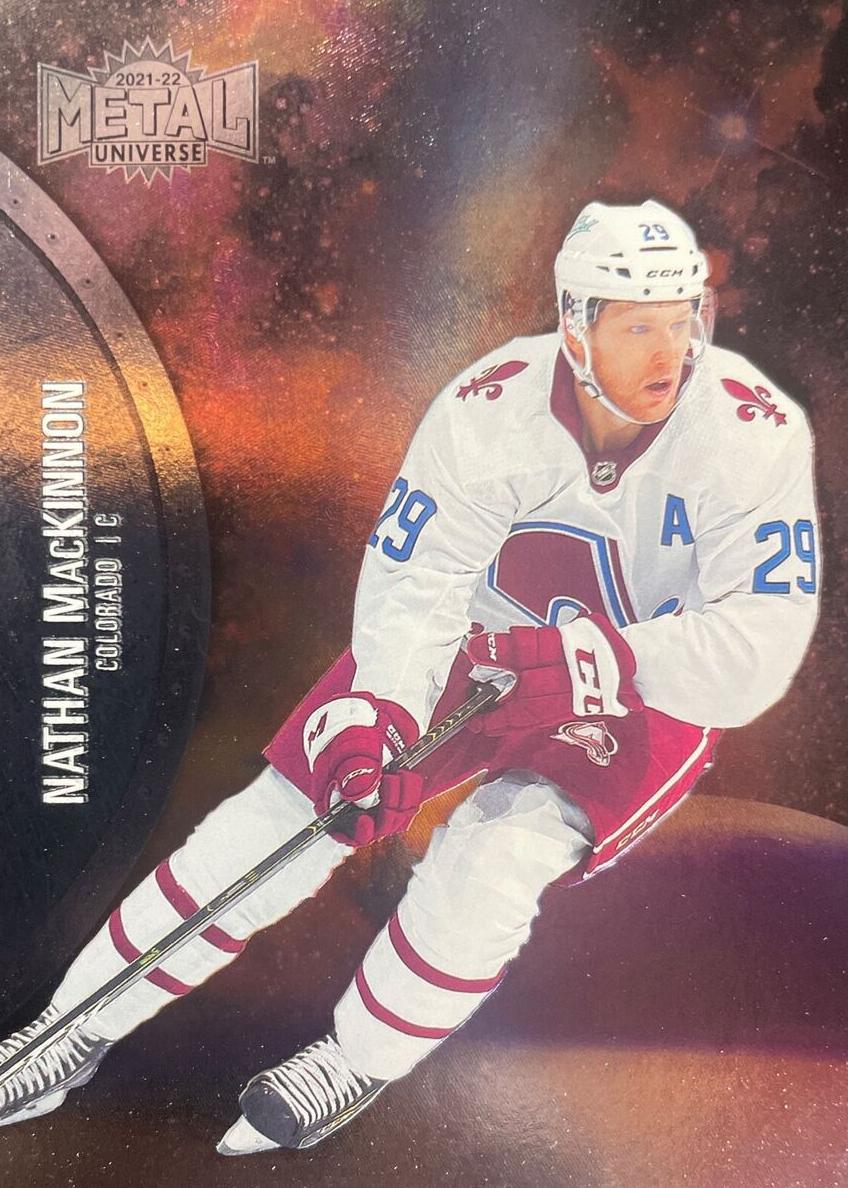 2021 Skybox Metal Universe Nathan MacKinnon #130 card