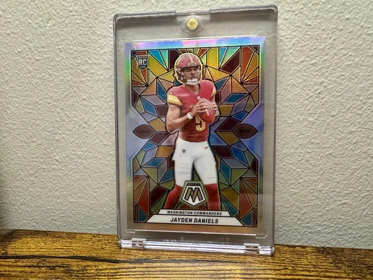 2024 Panini Mosaic Stained Glass Jayden Daniels #SG-17 card