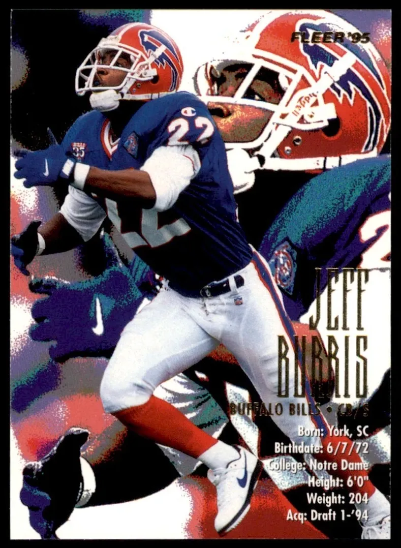 1995 Fleer Jeff Burris #30 card