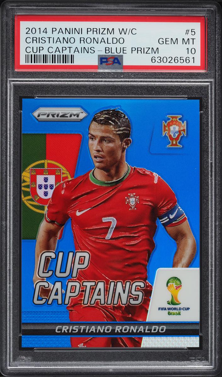 2014 Panini Prizm World Cup Cristiano Ronaldo [Blue] #5 card