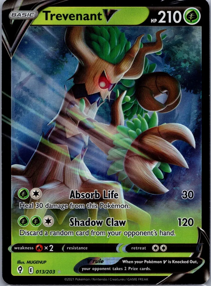 Trevenant V 2021 Pokemon Evolving Skies