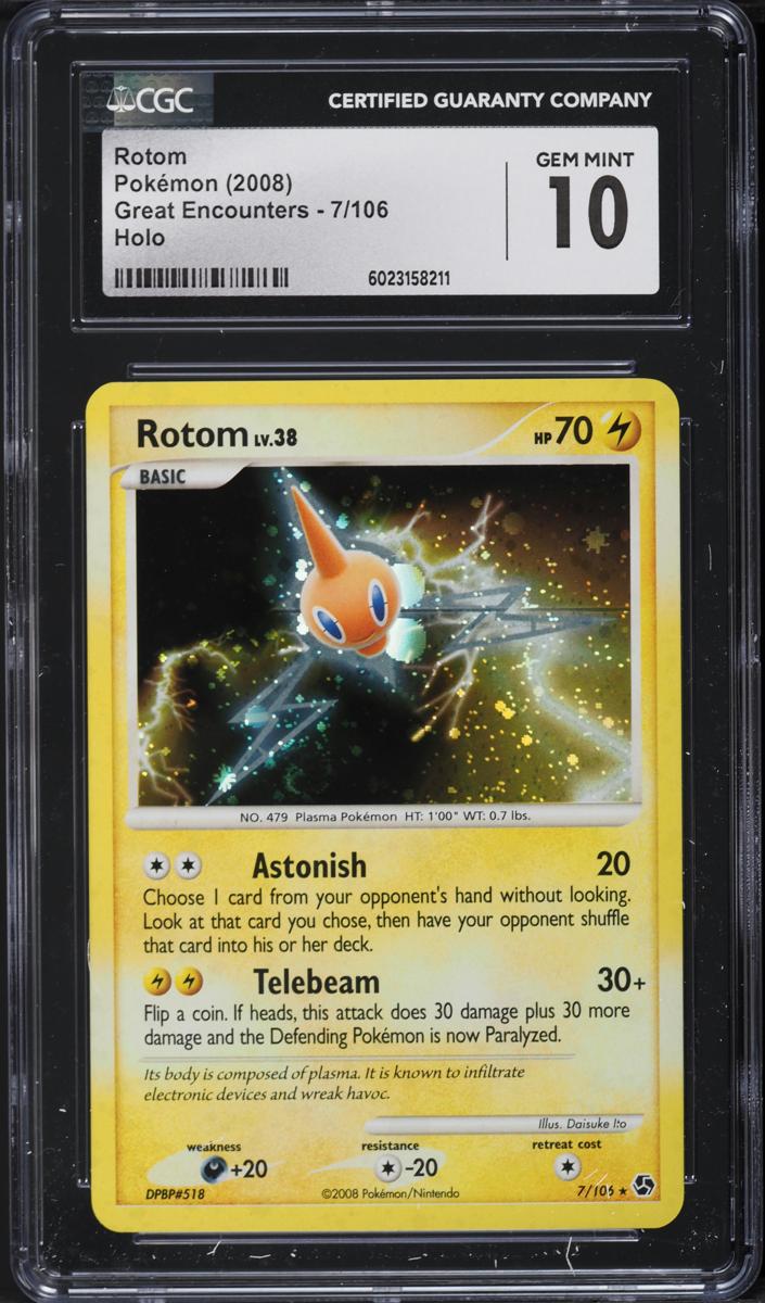 Rotom 2008 Pokemon Diamond & Pearl Great Encounters