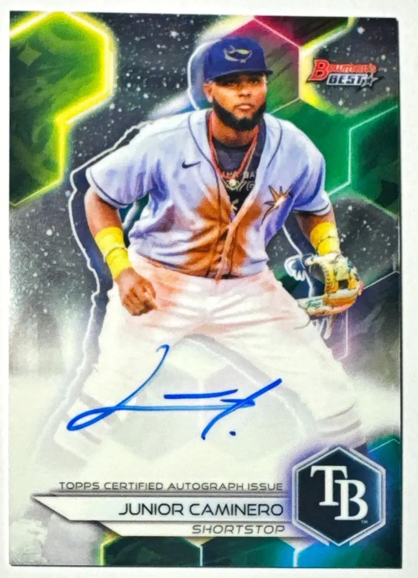 2023 Bowman's Best Junior Caminero #B23-JCO card