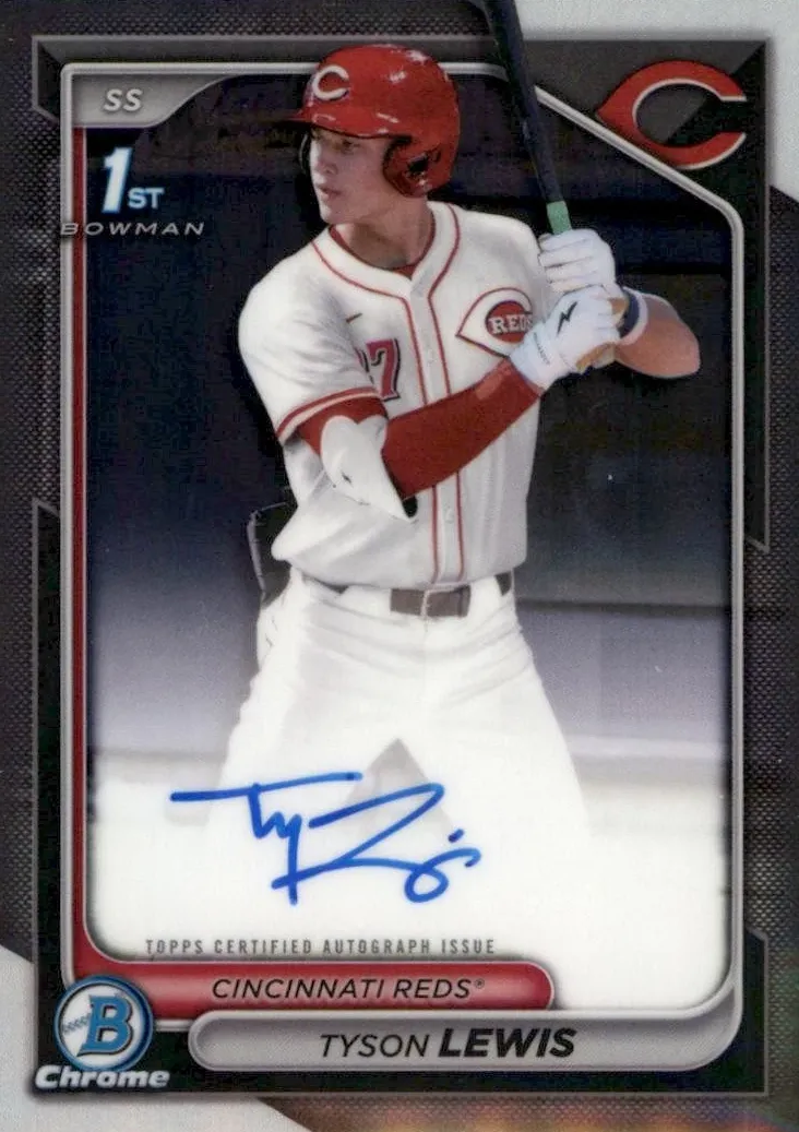 2024 Bowman Draft Chrome Tyson Lewis #CPA-TL card