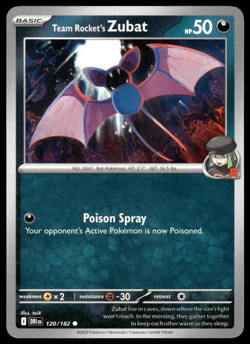 Team Rocket's Zubat 2025 Pokemon Scarlet & Violet Destined Rivals