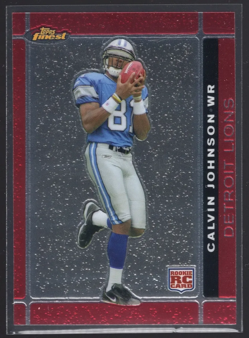 2007 Topps Finest Calvin Johnson #135 card