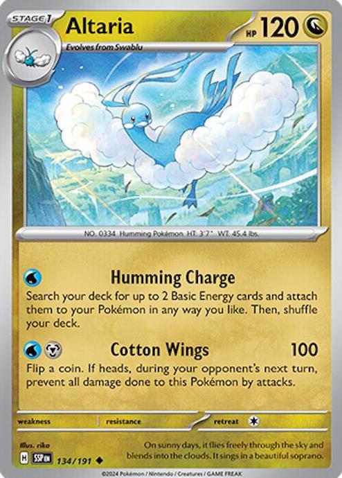 Altaria 2024 Pokemon Scarlet & Violet Surging Sparks