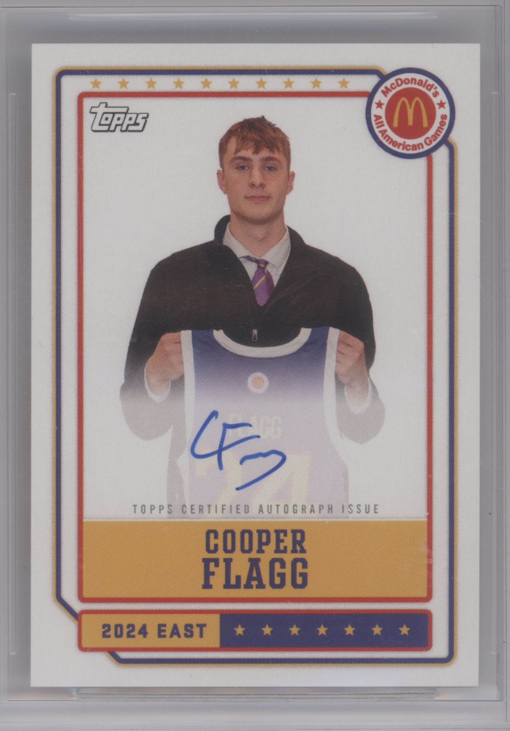 2024 Topps Chrome McDonald’s All American Event Autograph Cooper Flagg #EA-CF card