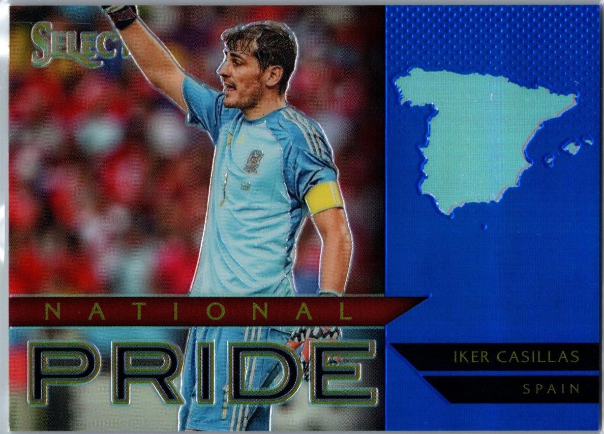 2015 Panini Select Iker Casillas [Blue] #37 card