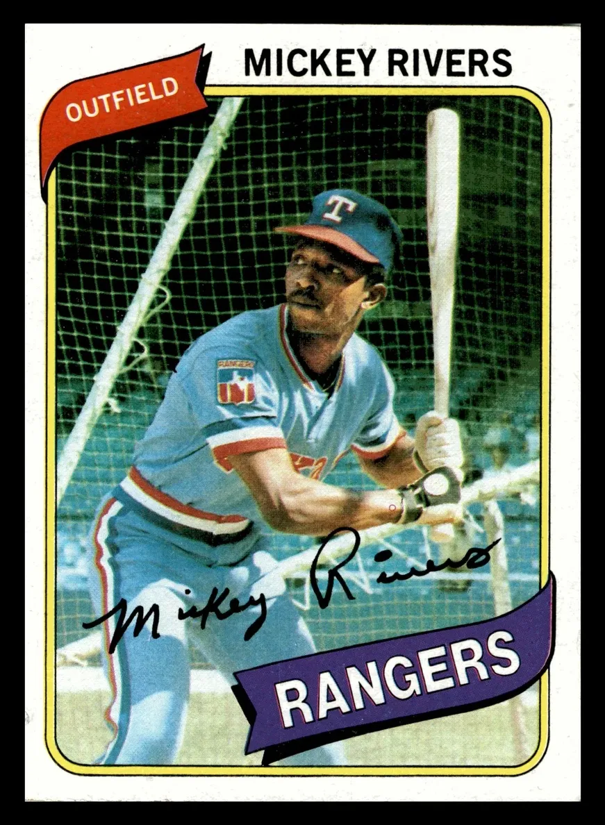 1980 Topps Mickey Rivers #485 card