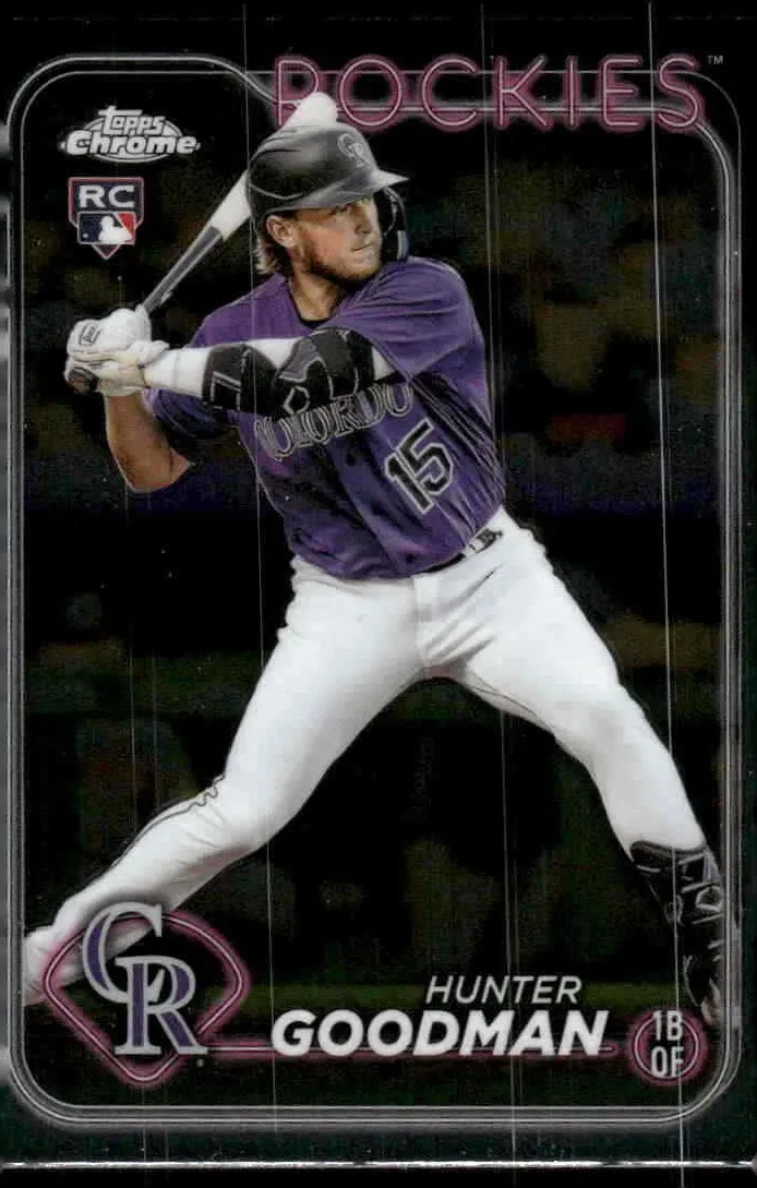 Hunter Goodman 2024 Topps Chrome Baseball card