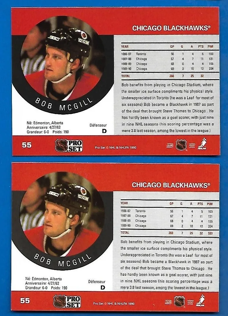1990 Bob McGill [Error] #55