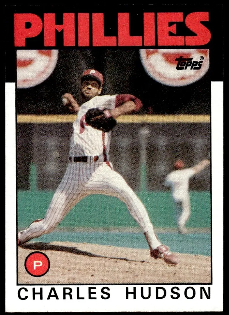 1986 Topps Charles Hudson #792 card
