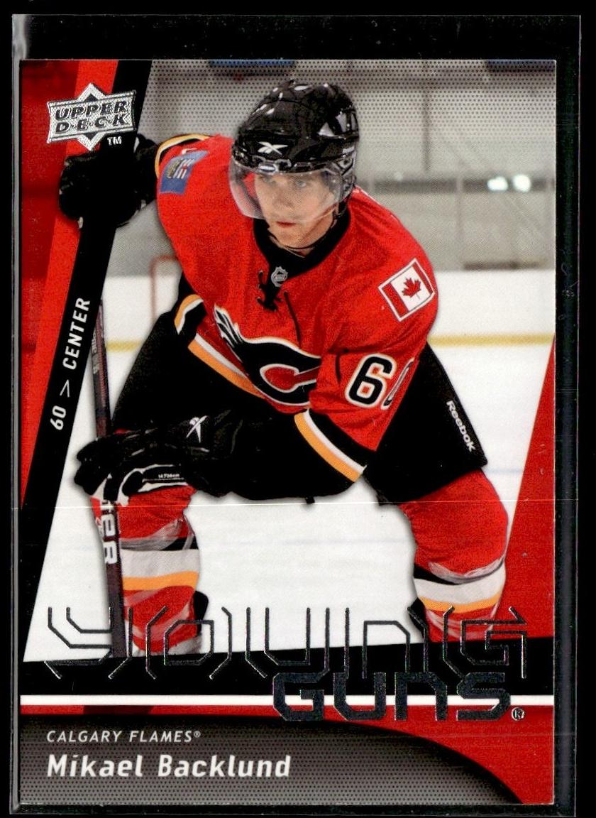 2009 Upper Deck Mikael Backlund #454 card