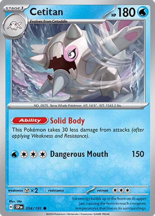 Cetitan 2024 Pokemon Scarlet & Violet Surging Sparks