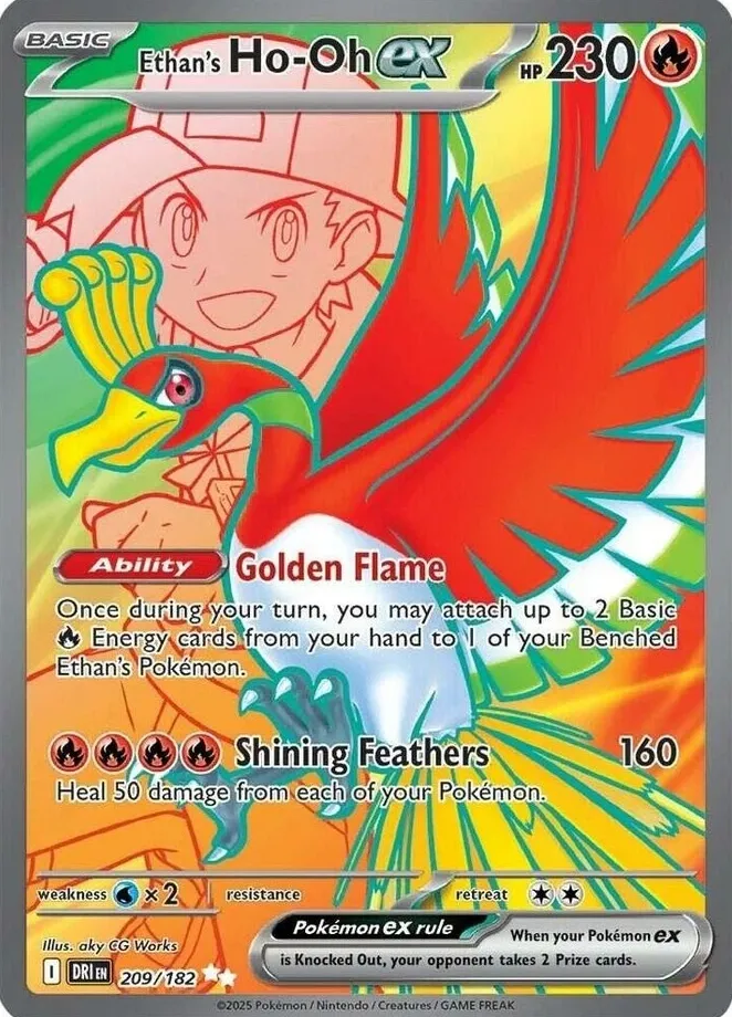 2025 Pokemon Destined Rivals ULTRA RARE #215 Cynthia / Garchomp front