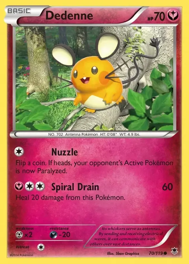 Dedenne 2014 Pokemon XY Phantom Forces